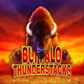 Buffalo Thunderstacks slot logo by Amatic Industries at Shuffle Casino