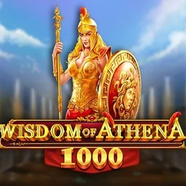 Wisdom of Athena 1000 slot logo by Pragmatic Play at Shuffle Casino