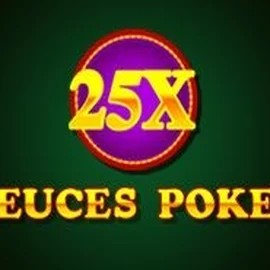 25x Deuces Poker slot icon by iSoftBet, available at Shuffle Casino