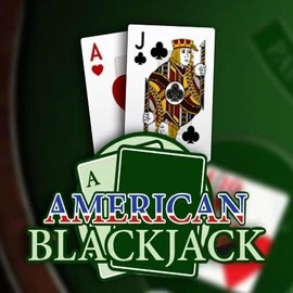 American Blackjack logo – Table Games by Habanero at Shuffle Casino