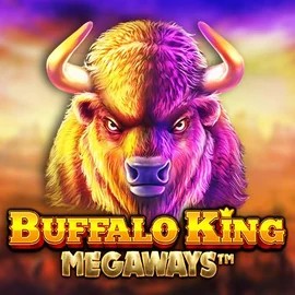 Buffalo King Megaways slot logo by Pragmatic Play at Shuffle Casino