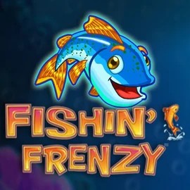 Fishin Frenzy slot logo by Blueprint Gaming at Shuffle Casino