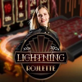 Lightning Roulette online game logo by Evolution on shufflekaszino.org