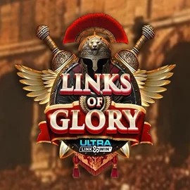 Official Slots logo: Links of Glory by Slingshot Studios at Shuffle Casino
