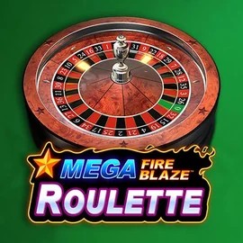 Mega Fire Blaze Roulette online game logo by Playtech on shufflekaszino.org