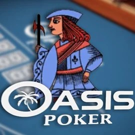 Oasis Poker casino game by Nucleus Gaming – featured logo at Shuffle Casino
