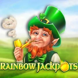 Rainbow Jackpots logo by Red Tiger Gaming at Shuffle Casino