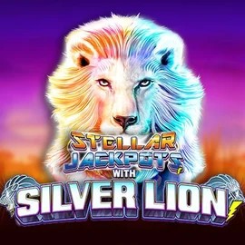 Stellar Jackpots with Silver Lion logo by Lightning Box Game Shuffle Casino